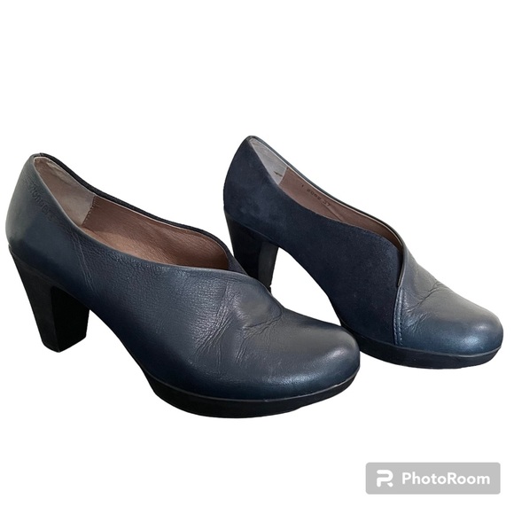 Wonders Leather Suede Mixed Material Heels | Made in Spain - Picture 2 of 16